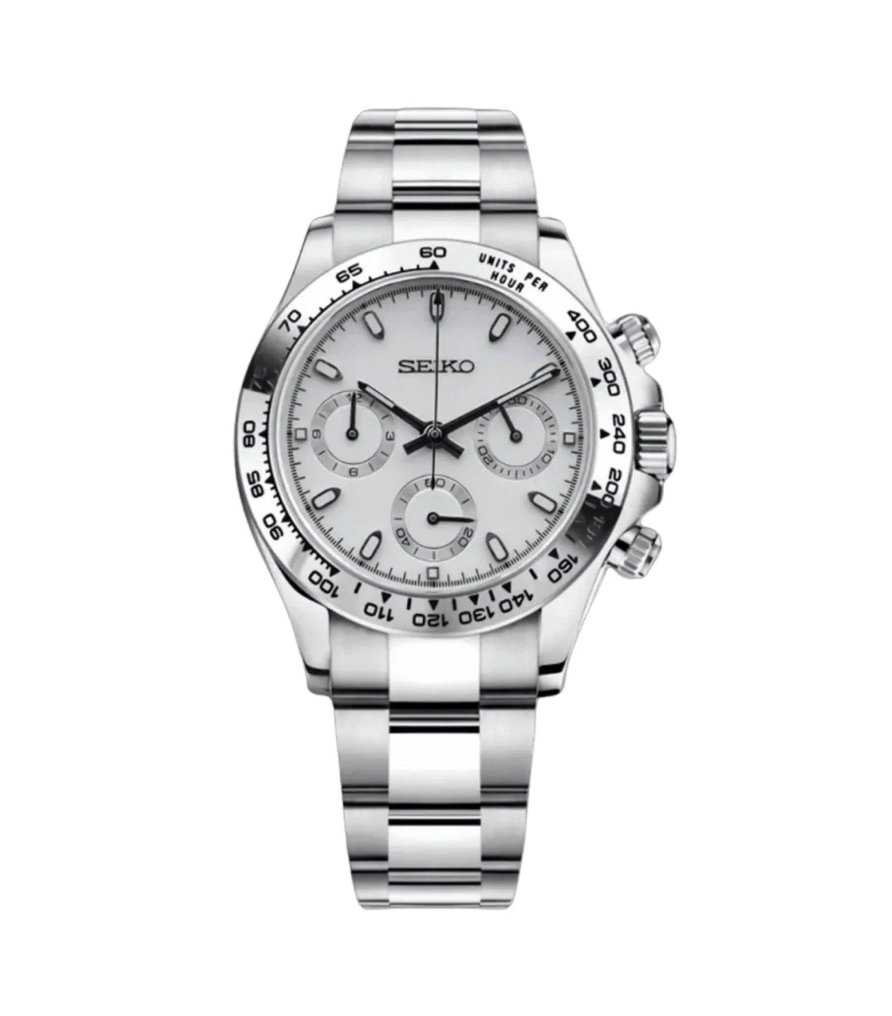 SEIKO MOD DAYTONA “Ceramica blanca”