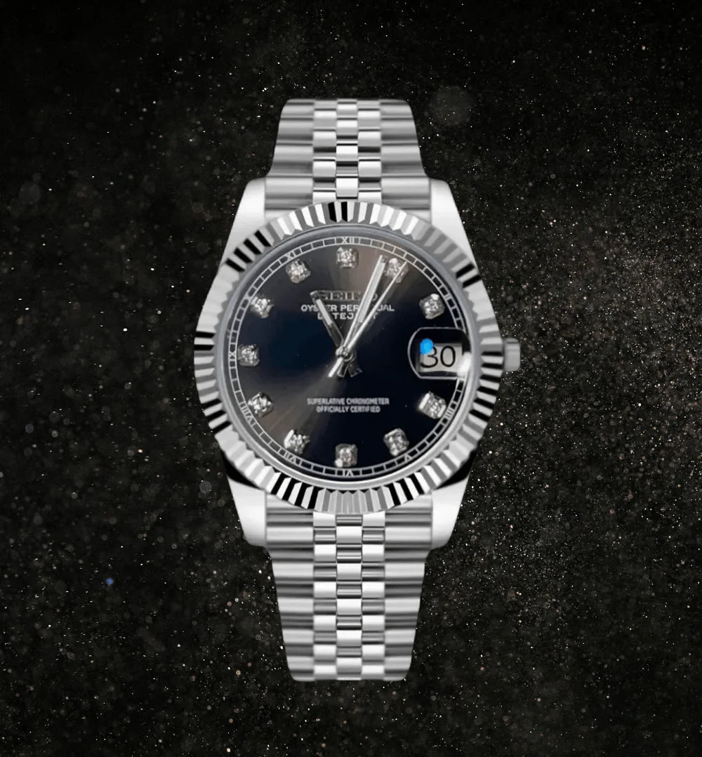Seiko Mod Datejust Gem Black