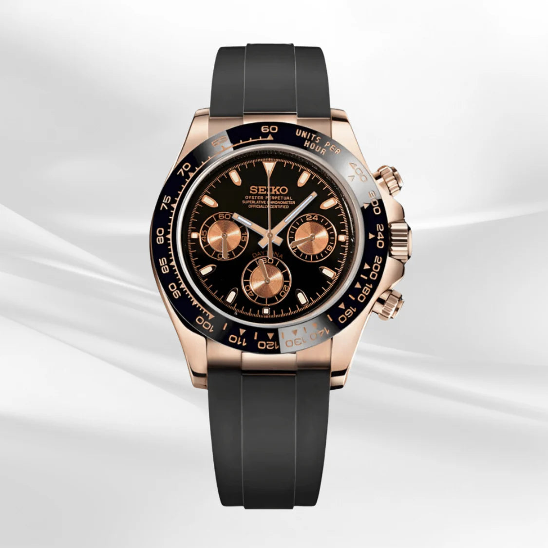 SEIKO MOD Daytona Gold rose