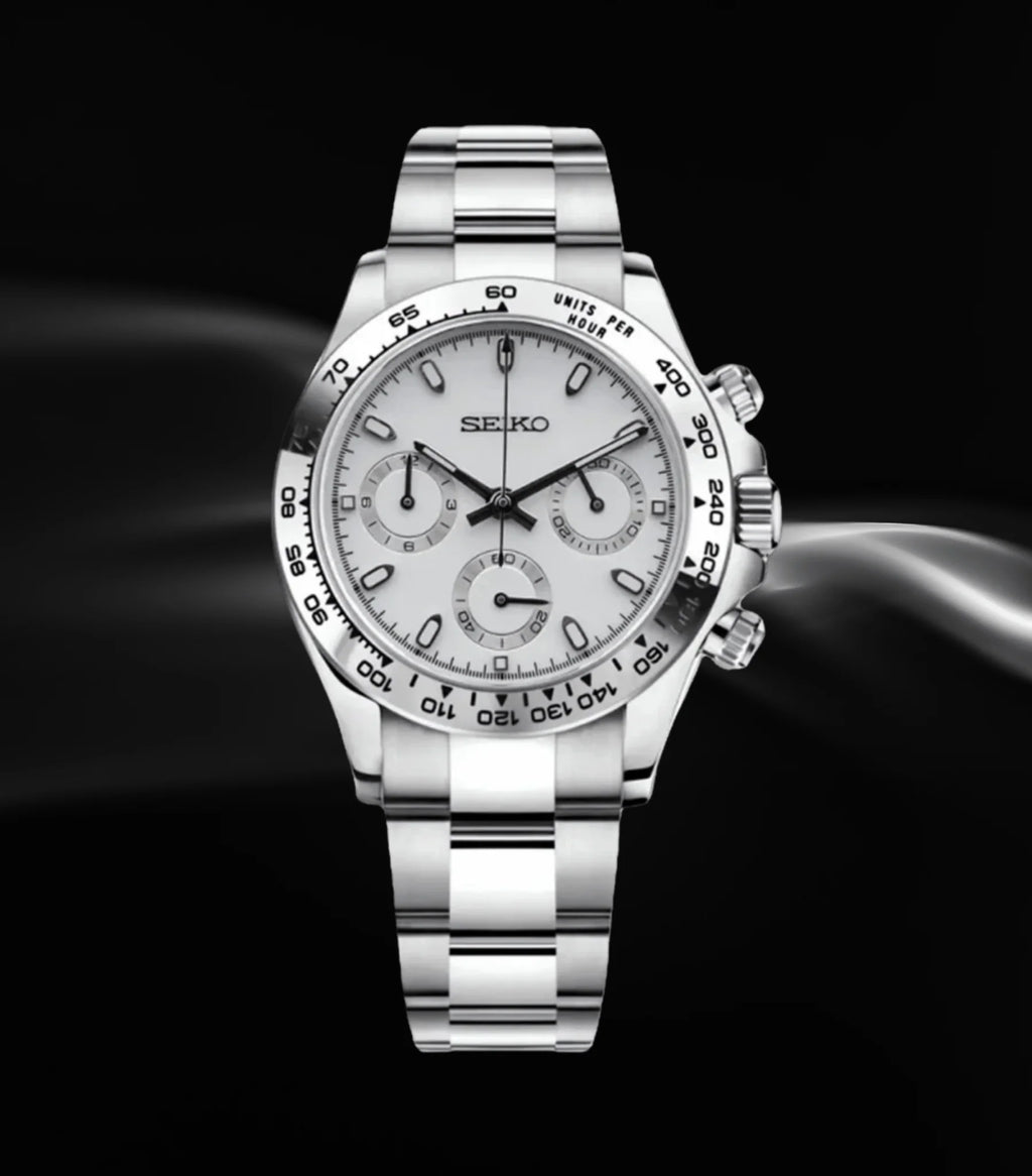 SEIKO MOD DAYTONA “Ceramica blanca”