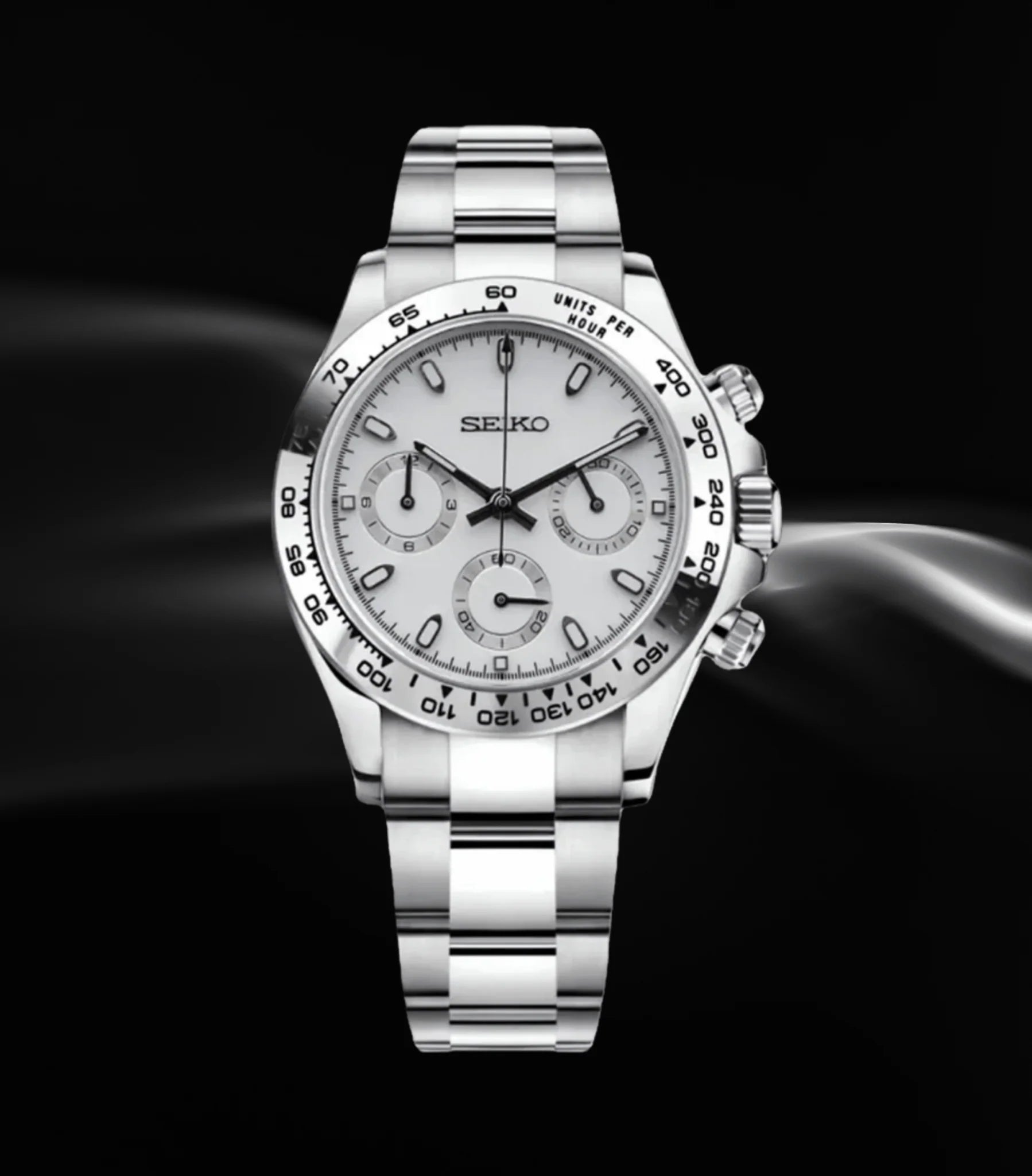 SEIKO MOD DAYTONA “Ceramica blanca”