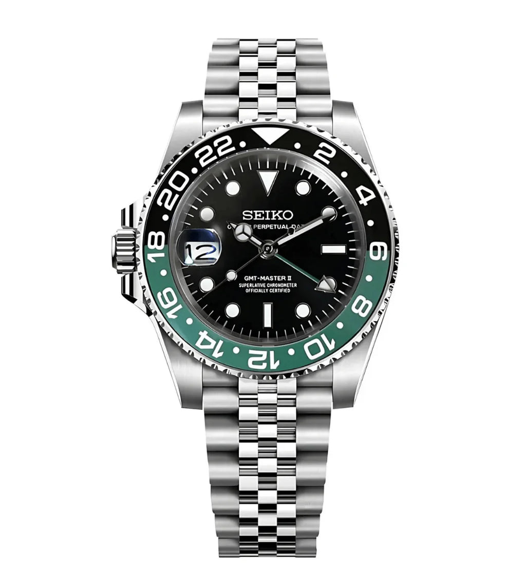 SEIKO Mod GMT “Sprite” izquierdo.