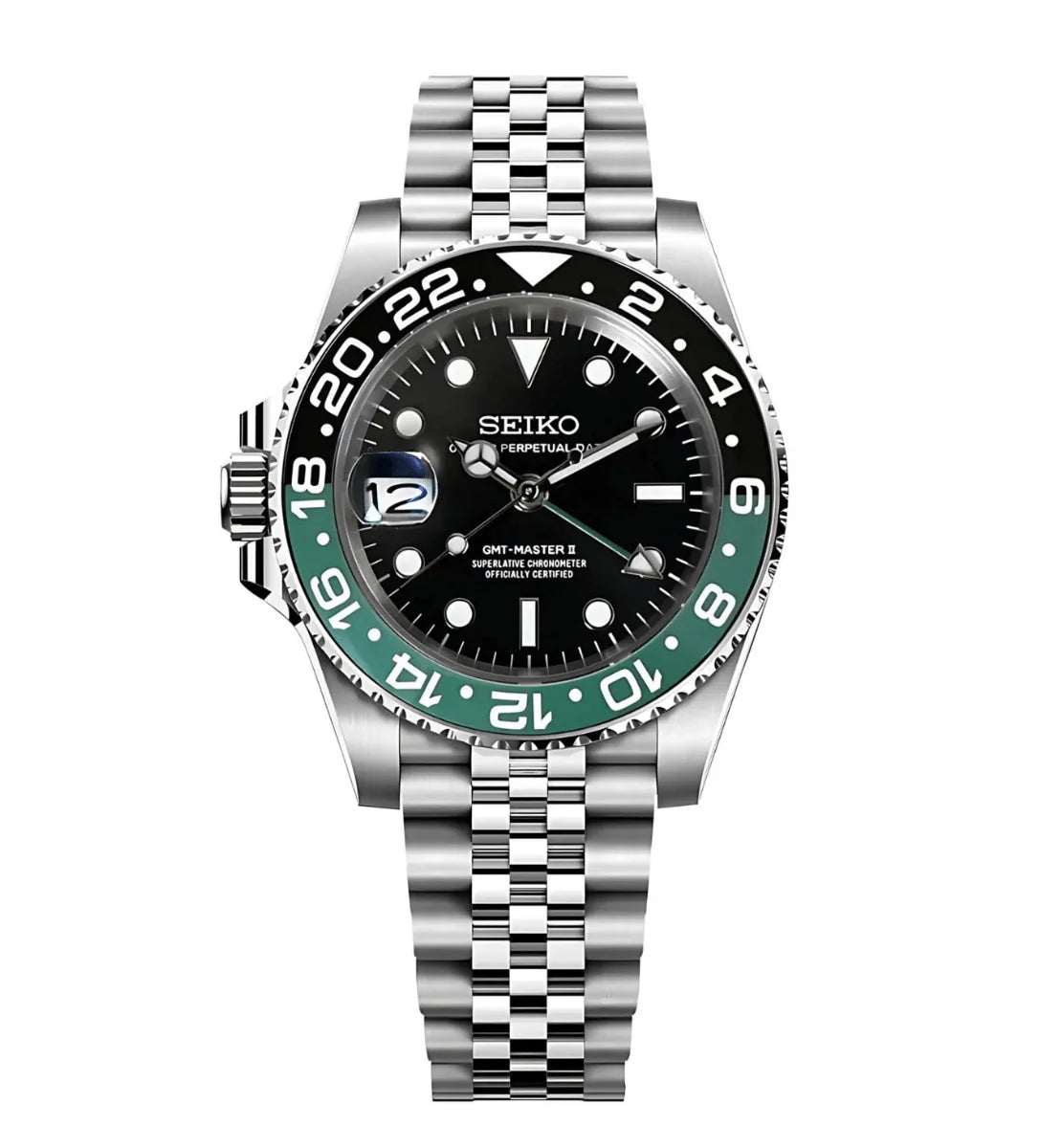 SEIKO Mod GMT “Sprite” izquierdo.