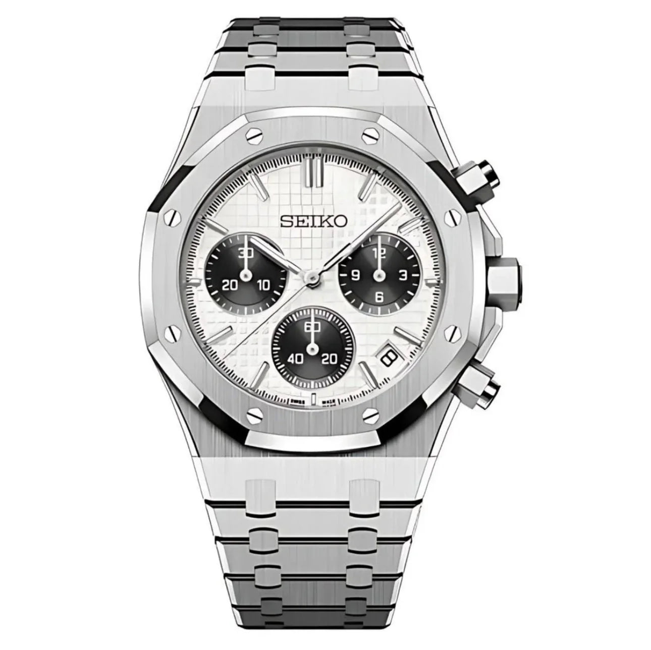 SEIKO MOD ROYAL OAK Chronograph PANDA