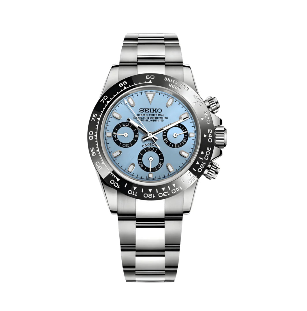 SEIKO MOD DAYTONA ICE BLUE
