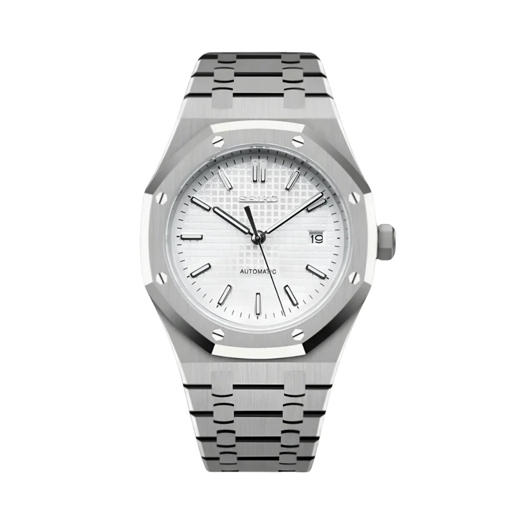 SEIKO MOD ROYAL OAK CLASSIC WHITE
